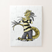 Amargasaurus wird als Freddy Krüeger verdrängt. Puzzle (Vertikal)