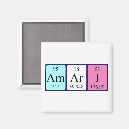 Amari Periodenmagnet Magnet (Vorderseite/Rückseite)