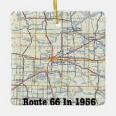 Amarillo-Christmas-Ornament-Straße 66 Keramikornament (Vorderseite)