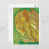 Amarillo Dragon Postcard Postkarte (Vorne/Hinten)