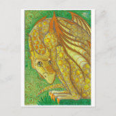 Amarillo Dragon Postcard Postkarte (Vorderseite)