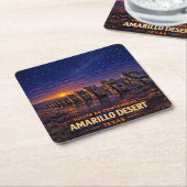 Amarillo Route 66 Barware Untersetzer Geschenk (angewinkelt)