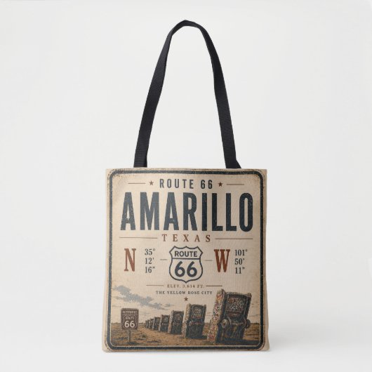 Amarillo Route 66 Reise Essentials Tasche (Vorderseite)