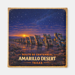 Amarillo Route 66 Wüsten-Kühlschrank-Dekor-Geschen Magnet