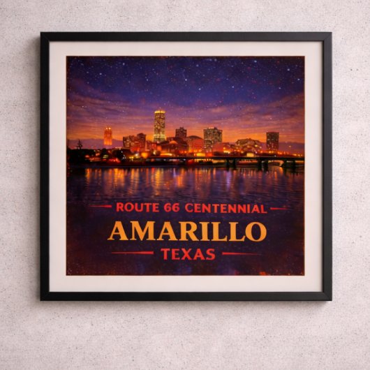 Amarillo Texas Centennial Poster
