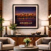 Amarillo Texas Centennialfeier Poster