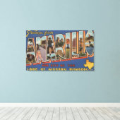 Amarillo, Texas - Große Buchstabenszenen Leinwanddruck (Insitu (Holzboden))