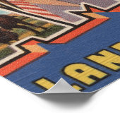 Amarillo, Texas - Große Buchstabenszenen Poster (Ecke)