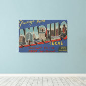 Amarillo, Texas (Herz des Panhandles) Leinwanddruck (Insitu (Holzboden))