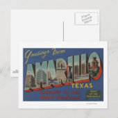 Amarillo, Texas (Herz des Panhandles) Postkarte (Vorne/Hinten)