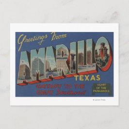 Amarillo, Texas (Herz des Panhandles) Postkarte