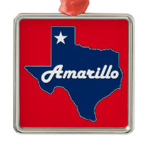 Amarillo Texas Lone Star Staat Karte Texan Weihnac