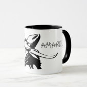 Amarillo Texas Longhorn Keramik Tasse (VorderseiteRechts)