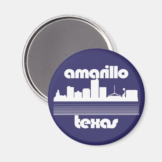 Amarillo Texas Magnet (Vorderseite/Rückseite)
