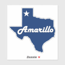 Amarillo, Texas Panhandle City Staat Map