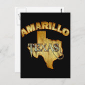 AMARILLO, TEXAS POSTKARTE (Vorne/Hinten)