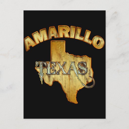 AMARILLO, TEXAS POSTKARTE (Vorderseite)