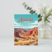 Amarillo, Texas Postkarte (Stehend Vorderseite)