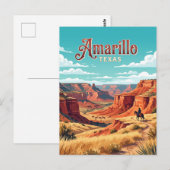 Amarillo, Texas Postkarte (Vorne/Hinten)