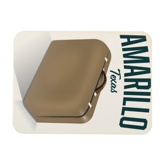 Amarillo texas Reiseplakat Magnet (Horizontal)