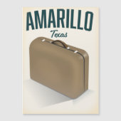 Amarillo texas Reiseplakat Magnetkarte (Vorderseite)