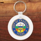 Amarillo (Texas) Schlüsselanhänger der Stadtflagge (Vorderseite)