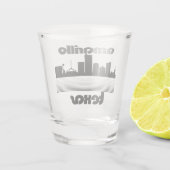Amarillo Texas Schnapsglas (Rückseite)