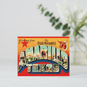 Amarillo TX Postkarte (Stehend Vorderseite)