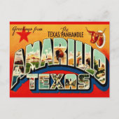Amarillo TX Postkarte (Vorderseite)