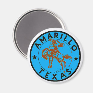 Amarillo TX Vintag Magnet