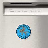 Amarillo TX Vintag Magnet (In Situ (Geschirrspüler))