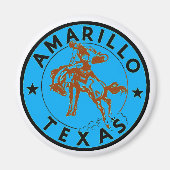 Amarillo TX Vintag Magnet (Vorne)