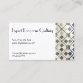 Amarna Quilt voll anpassbare Biz-Karten Visitenkarte (Vorderseite)