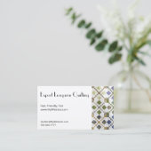 Amarna Quilt voll anpassbare Biz-Karten Visitenkarte (Stehend Vorderseite)