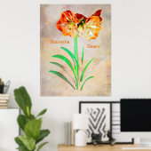 Amaryllis Amore Poster (Heimbüro)