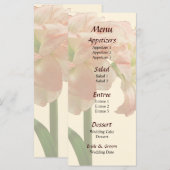 Amaryllis Aphrodite Wedding Menu Menükarte (Vorne/Hinten)