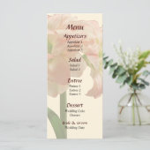 Amaryllis Aphrodite Wedding Menu Menükarte (Stehend Vorderseite)