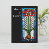 Amaryllis aus Hartglas Feiertag und Weihnachten (Stehend Vorderseite)