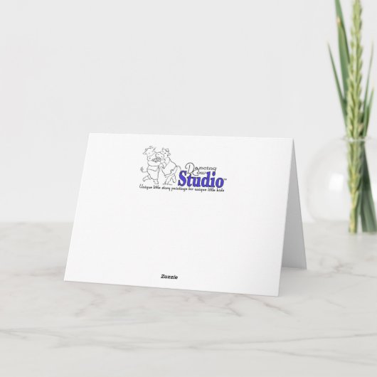 Amaryllis Blank Notecard Dankeskarte (Rückseite)