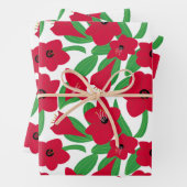 Amaryllis-Blume Geschenkpapier Set (Beispiel)