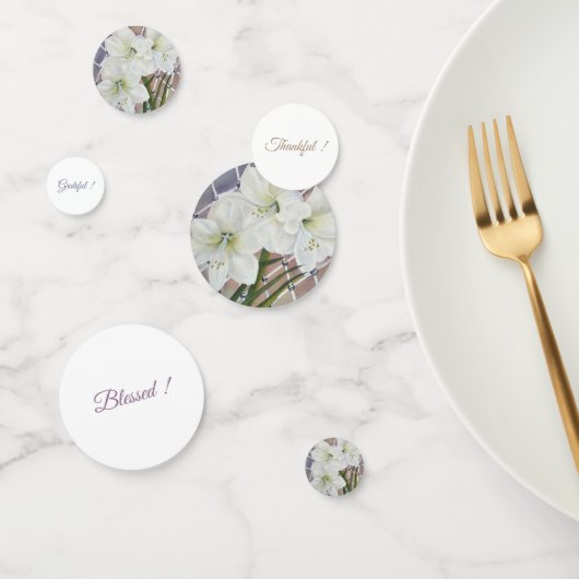 Amaryllis-Blume in Wasserfarben Konfetti (Gruppe)