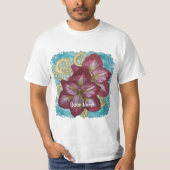 Amaryllis Blume Rondo T-Shirt (Vorderseite)