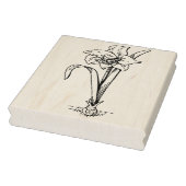 Amaryllis Blume zeichne Briefmarke Gummistempel (Stempel)