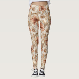 Amaryllis-Blumen-Workout Amaryllis-Thema  Leggings