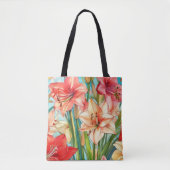 Amaryllis Botanische Blume Tasche (Vorderseite)