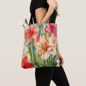 Amaryllis Botanische Blume Tasche (Von Nahem)