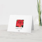 Amaryllis Card Feiertagskarte (Rückseite)