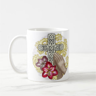 Amaryllis Christian Cross Kaffeetasse