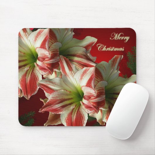 Amaryllis Christmas Mousepad (Mit Mouse)