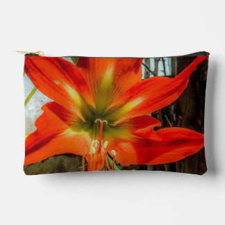 Amaryllis Closeup Accessory Pouch Zubehörtasche